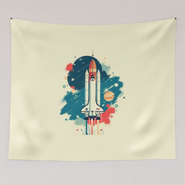 Item preview, Minimalist Modern NASA Spaceship Design designed and sold by Windy-market.