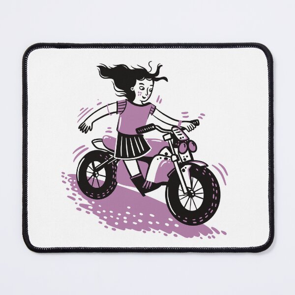 Item preview, Girl on a motorbike designed and sold by jasmineberry.
