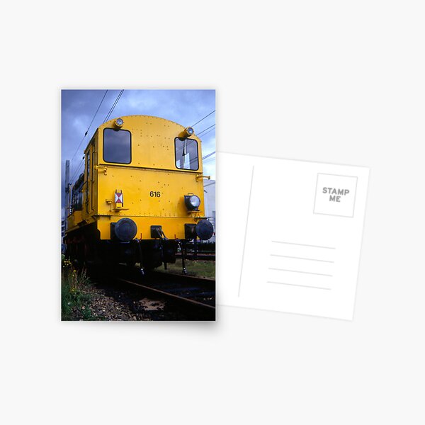 The yellow locomotive Postcard
