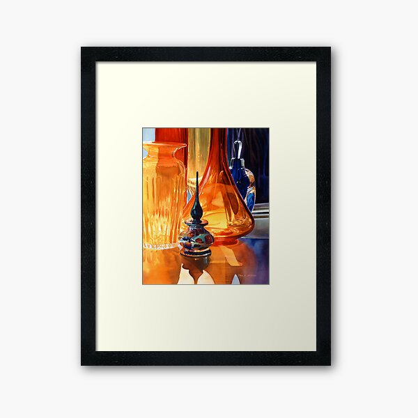 Item preview, "Hide and Seek" Art Glass Watercolor, Paul Jackson designed and sold by PaulJacksonArt.