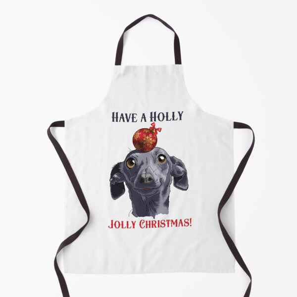 Item preview, Have a Holly Jolly Christmas greyhound designed and sold by SerenArtinOz.