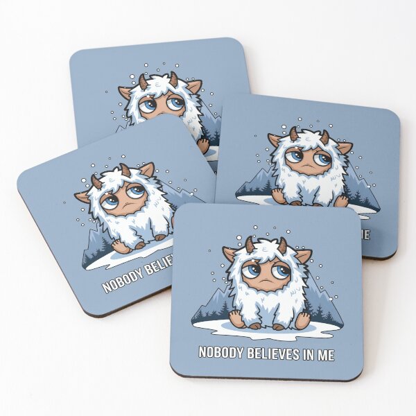 Item preview, Nobody Believes in Me Sad Yeti Illustration designed and sold by Dream-Fab.