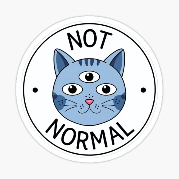 Item preview, Not Normal Three-Eyed Cat Illustration designed and sold by Dream-Fab.