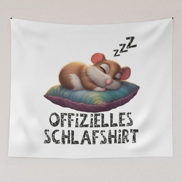 Artikelvorschau, Offizielles Schlafshirt - Niedlicher Hamster schläft entworfen und verkauft von Smix Pixels.