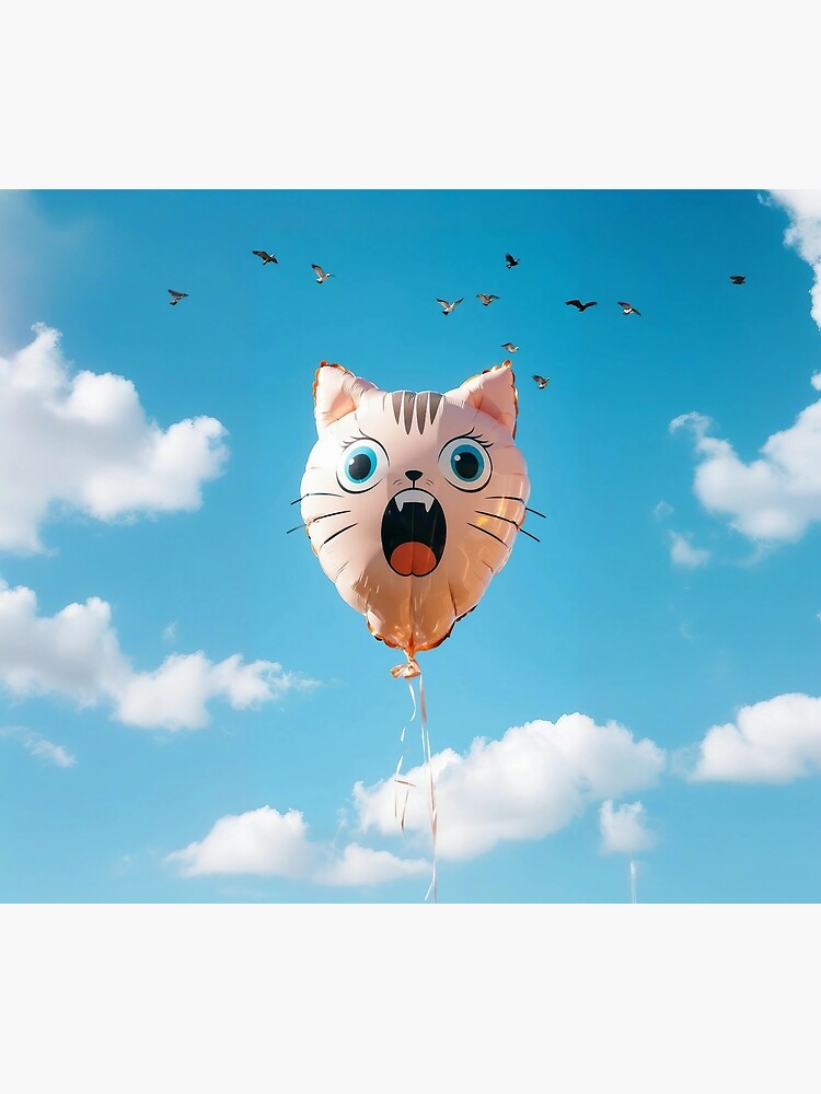 Thumbnail 3 von 3, Poster, Balloon Cat designt und verkauft von Fluffy-Cat-de.