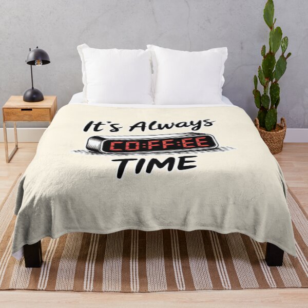 Item preview, It’s Always Coffee Time Digital Clock designed and sold by Dream-Fab.