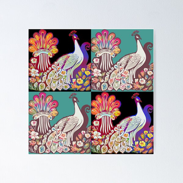 Item preview, Peacock Garden Patchwork designed and sold by KirstyViolet.