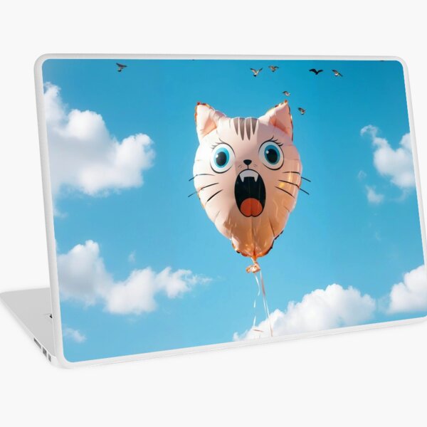 Balloon Cat Laptop Folie