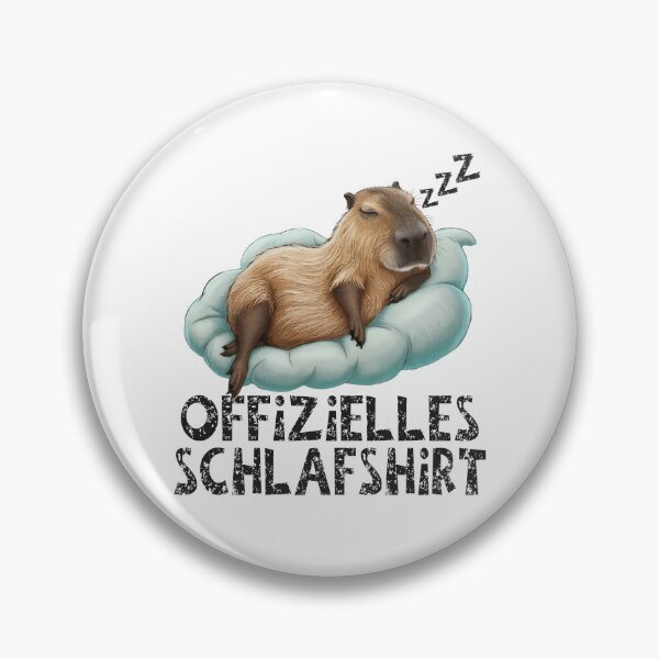 Item preview, Offizielles Schlafshirt - Niedlicher WasserSchwein schläft designed and sold by Smix Pixels.