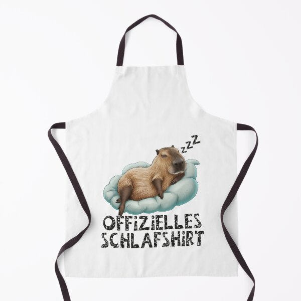 Item preview, Offizielles Schlafshirt - Niedlicher WasserSchwein schläft designed and sold by Smix Pixels.