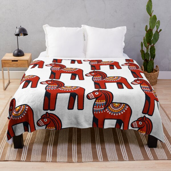 Item preview, Scandinavian dala horse designed and sold by FreshArtFusion.