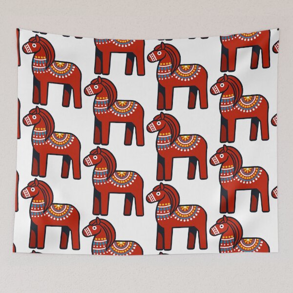 Item preview, Scandinavian dala horse designed and sold by FreshArtFusion.