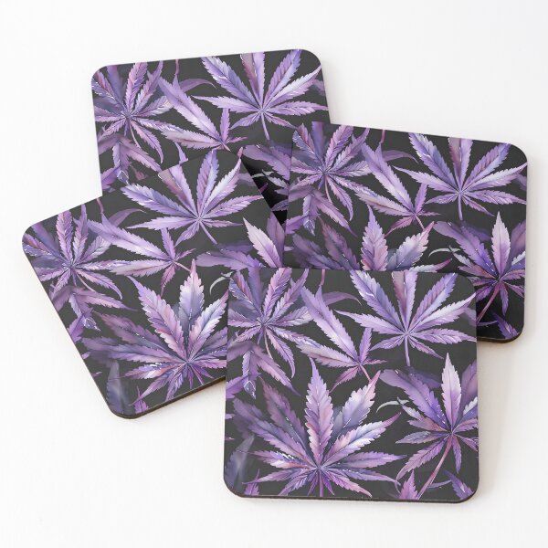 Item preview, Purple marijuana leafs design  designed and sold by EccentricsByE.