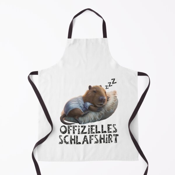 Item preview, Offizielles Schlafshirt - Niedlicher WasserSchwein schläft designed and sold by Smix Pixels.