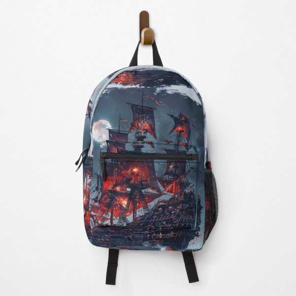 Item preview, The Infernal Ghost Ship Under the Blood Moon designed and sold by EndOfRainbowArt.