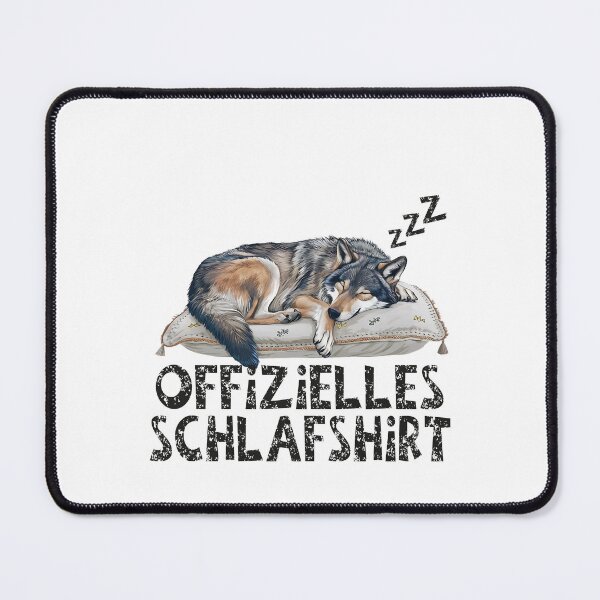 Item preview, Offizielles Schlafshirt - Niedlicher Wolf schläft designed and sold by Smix Pixels.