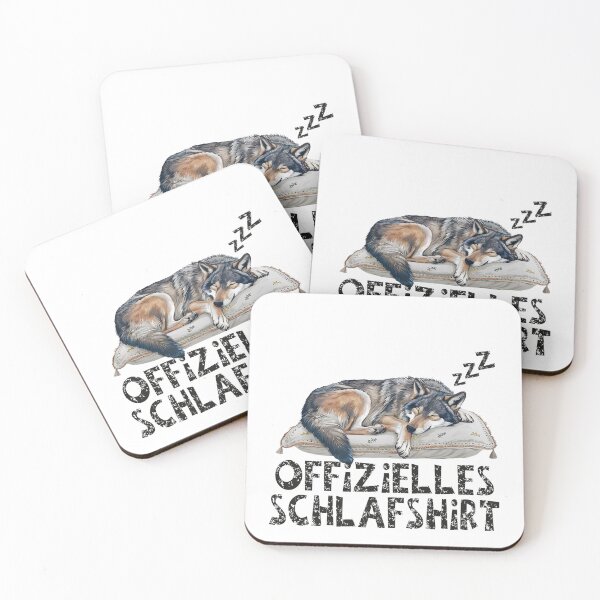 Item preview, Offizielles Schlafshirt - Niedlicher Wolf schläft designed and sold by Smix Pixels.