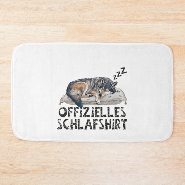 Artikelvorschau, Offizielles Schlafshirt - Niedlicher Wolf schläft entworfen und verkauft von Smix Pixels.