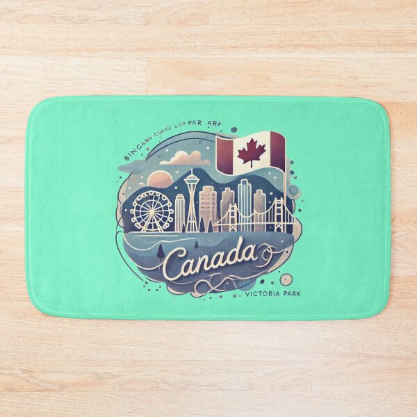 Item preview,  Bingham Loop & Victoria Park Canada Minimalist 3D Sticker Design,  designed and sold by PaintMeWorld.