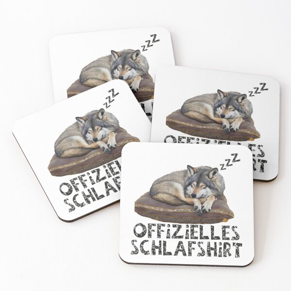 Item preview, Offizielles Schlafshirt - Niedlicher Wolf schläft designed and sold by Smix Pixels.