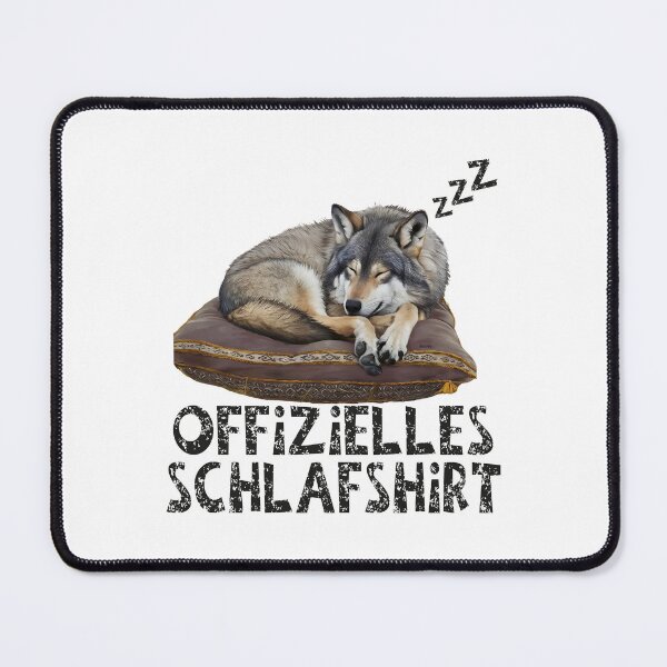 Item preview, Offizielles Schlafshirt - Niedlicher Wolf schläft designed and sold by Smix Pixels.