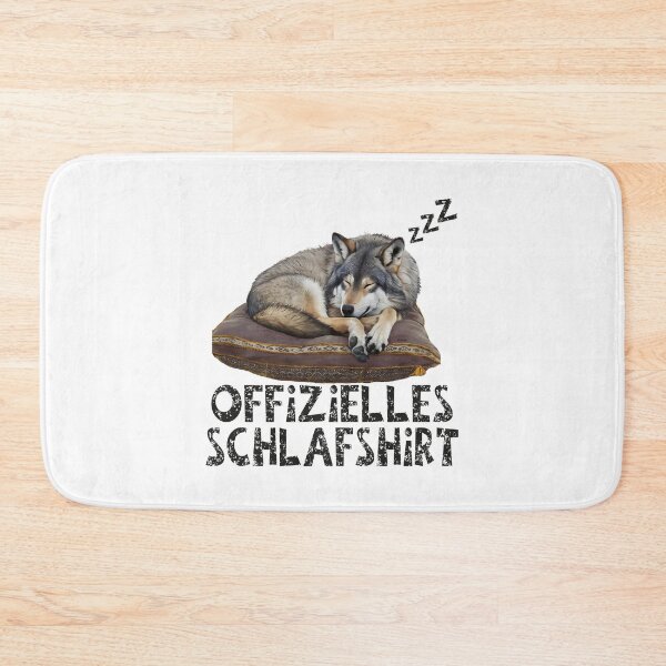 Artikelvorschau, Offizielles Schlafshirt - Niedlicher Wolf schläft entworfen und verkauft von Smix Pixels.