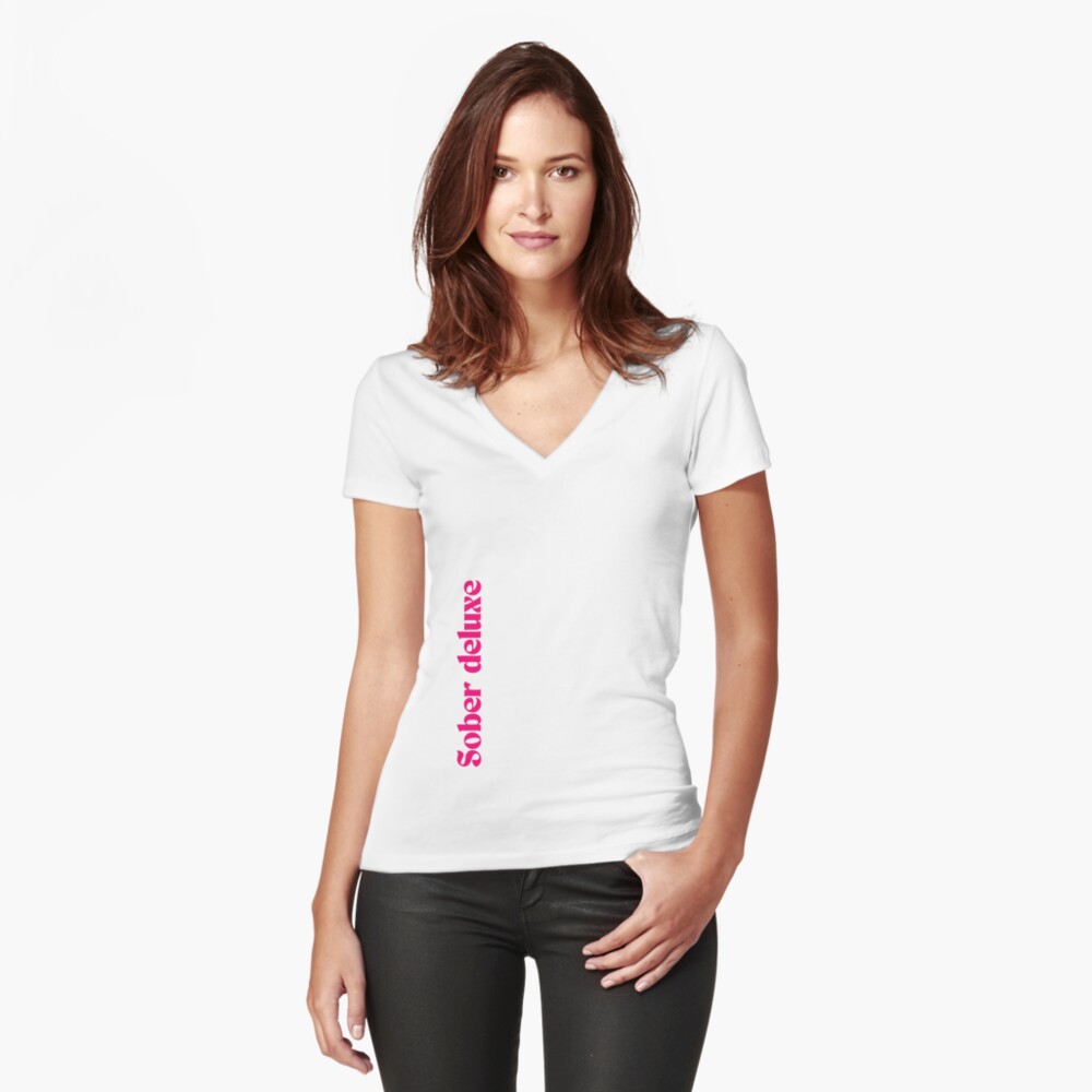 Item preview, Fitted V-Neck T-Shirt designed and sold by Zeriously.
