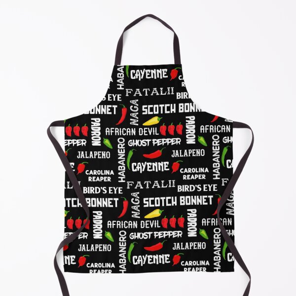 Item preview, Chilli Pepper Names Pattern on Black designed and sold by CreativeBridge.