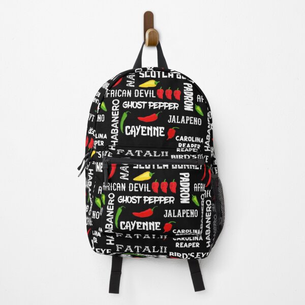 Item preview, Chilli Pepper Names Pattern on Black designed and sold by CreativeBridge.