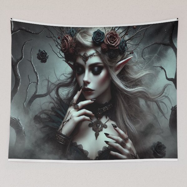Item preview, AI generated dark elf designed and sold by AI-this-is-AI.