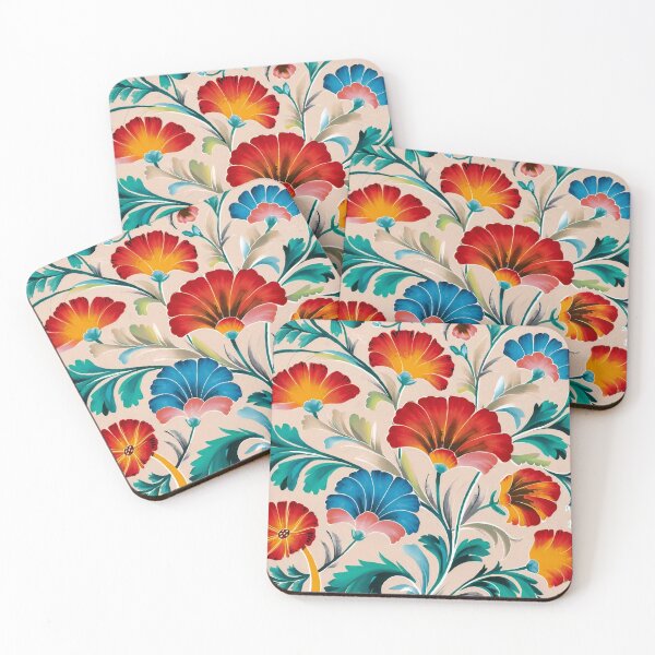 Item preview, Norwegian Telemark Rosemaling green and red  designed and sold by Madebysomeny.