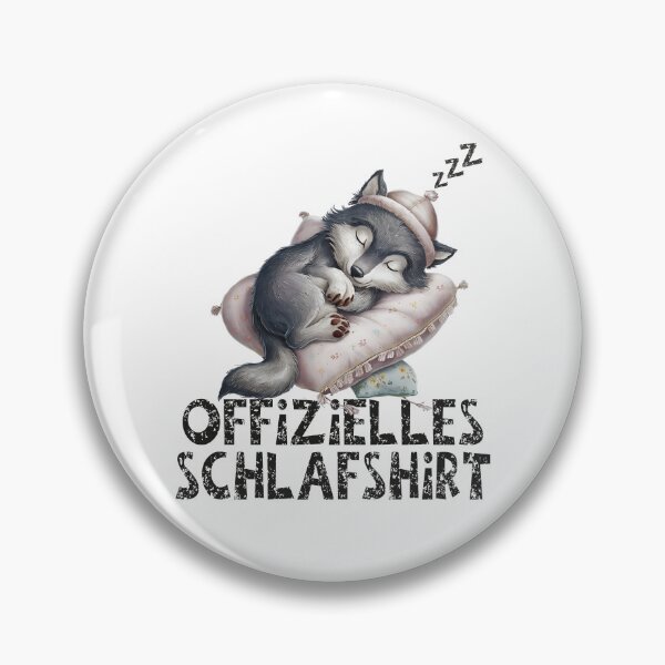 Item preview, Offizielles Schlafshirt - Niedlicher Wolf schläft designed and sold by Smix Pixels.