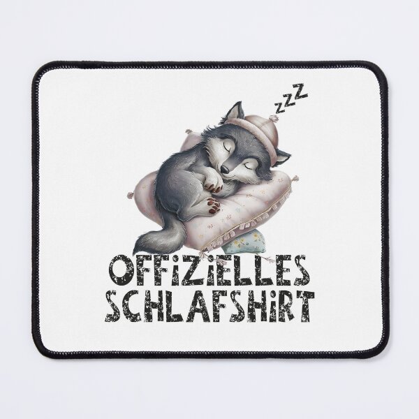 Item preview, Offizielles Schlafshirt - Niedlicher Wolf schläft designed and sold by Smix Pixels.