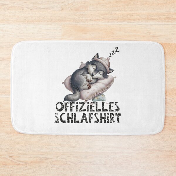 Artikelvorschau, Offizielles Schlafshirt - Niedlicher Wolf schläft entworfen und verkauft von Smix Pixels.