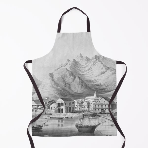 Item preview, View of Honolulu Harbor and Punchbowl Crater designed and sold by tomorrowsart.