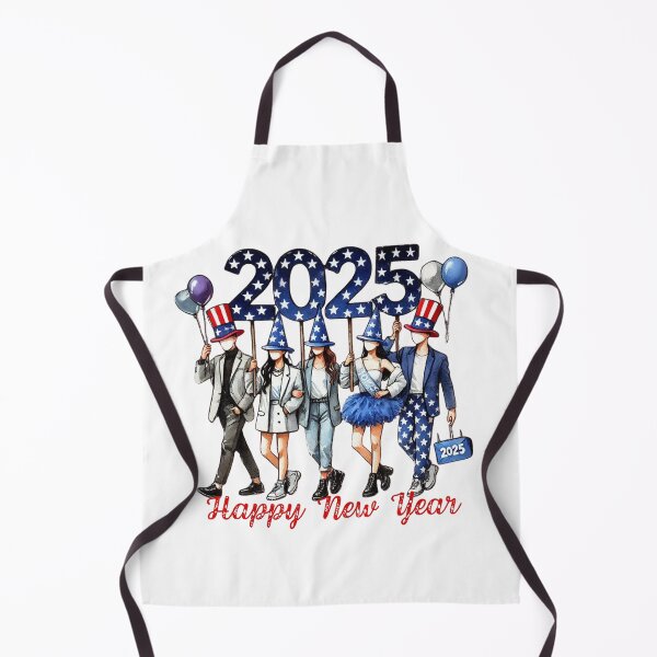Item preview, Happy New Year 2025 | Patriotic Starry Blue Party Art Illustration designed and sold by MiszungART.