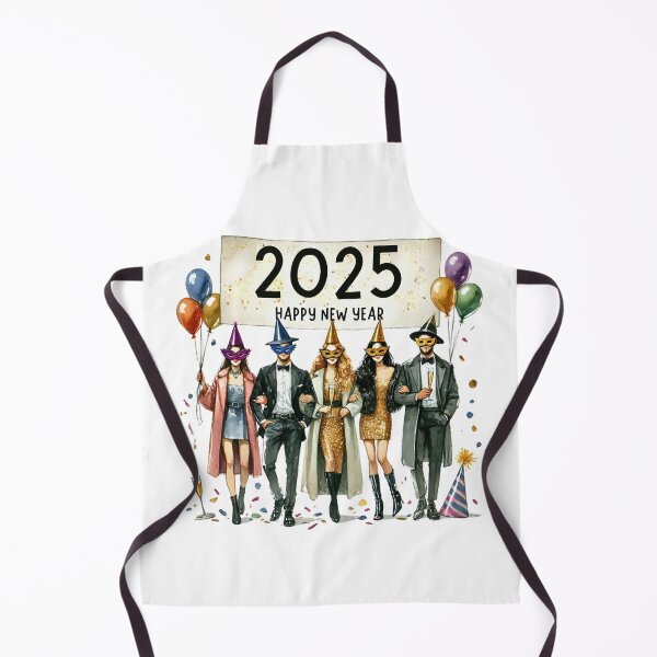 Item preview, 2025 New Year Celebration Art | Elegant Party Watercolor Illustration designed and sold by MiszungART.