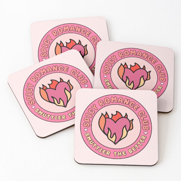 Item preview, spicy romance club | retro pink book club | spicy books designed and sold by folklorewhisper.