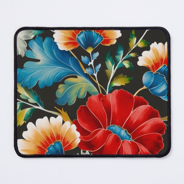 Item preview, Norwegian Telemark Rosemaling red and blue designed and sold by Madebysomeny.