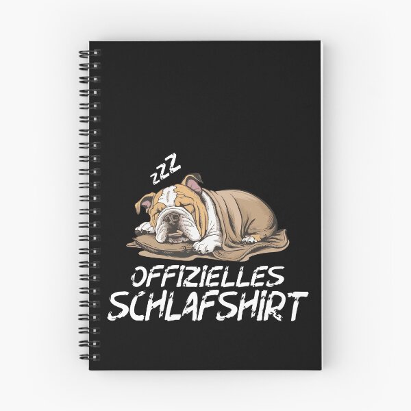 Item preview, Offizielles Schlafshirt - Niedlicher Englisch Bulldog schläft designed and sold by Smix Pixels.