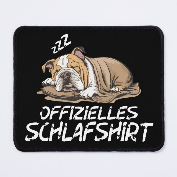 Item preview, Offizielles Schlafshirt - Niedlicher Englisch Bulldog schläft designed and sold by Smix Pixels.
