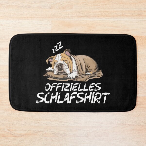 Artikelvorschau, Offizielles Schlafshirt - Niedlicher Englischer Bulldog schläft entworfen und verkauft von Smix Pixels.