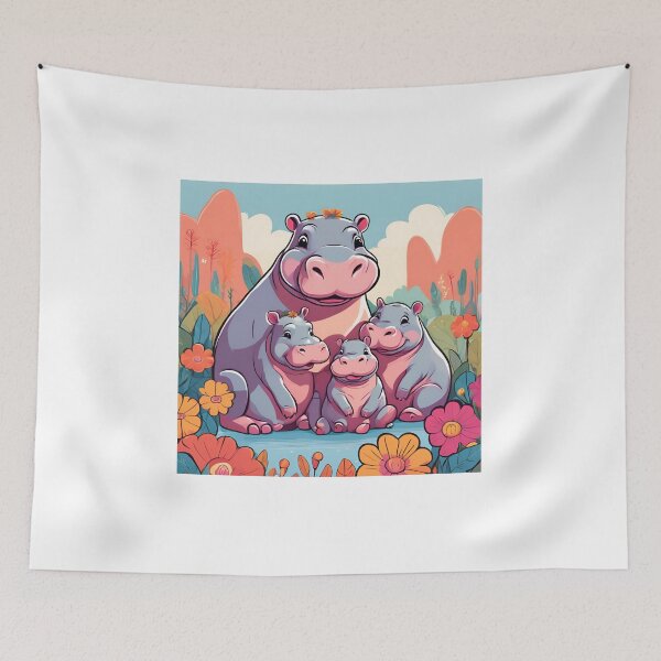 Item preview, hippo so cute designed and sold by pig2u.
