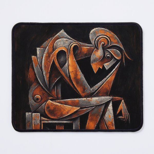 Item preview, The Pensive Clown - An Abstract Reflection designed and sold by PaintartPaint.
