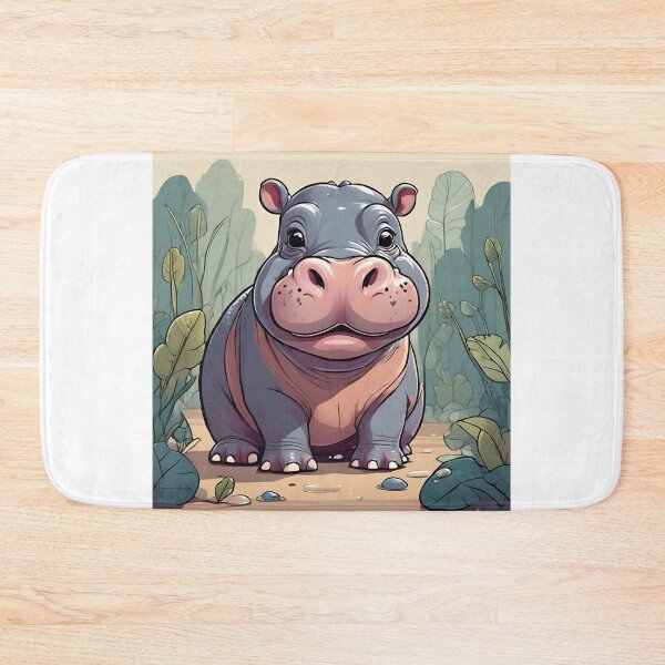 Item preview, hippo so cute designed and sold by pig2u.