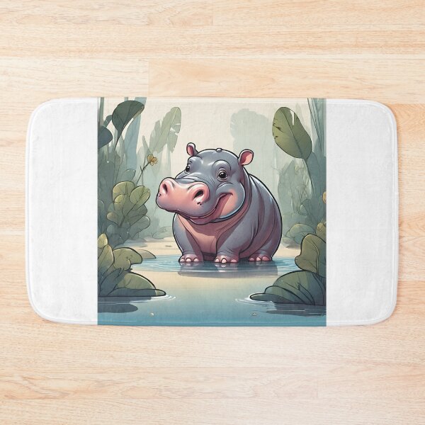 Item preview, hippo so cute designed and sold by pig2u.