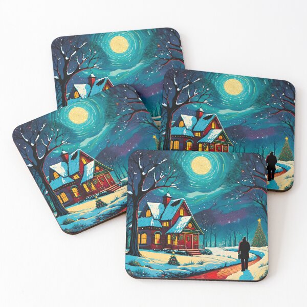 Item preview, Snow-Covered Home by a Winter Stream designed and sold by GrizzlyCollective.