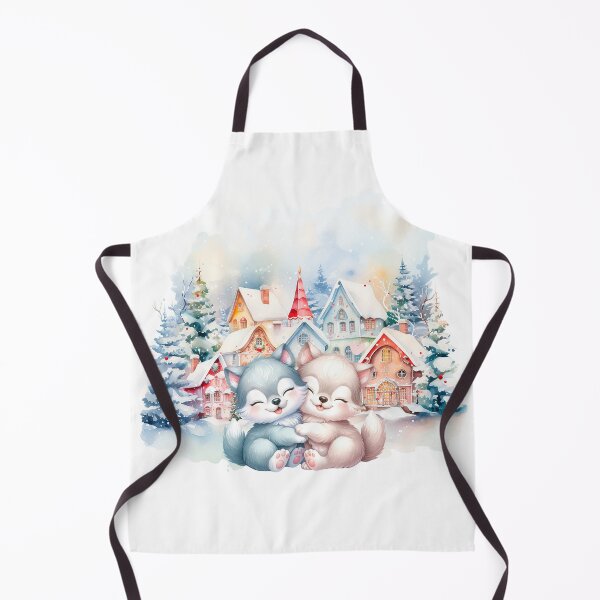 Item preview, Winter City Love: Wolf Pups in Snowy Wonderland designed and sold by AlexeyevZurga.