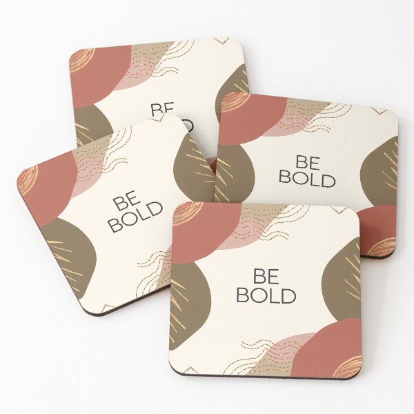 Item preview, Modern Abstract Be Bold Motivational Design designed and sold by ZetaDream.