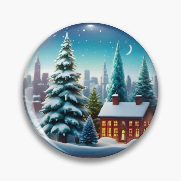 Item preview, Christmas House and Tree in Snow Globe designed and sold by GrizzlyCollective.